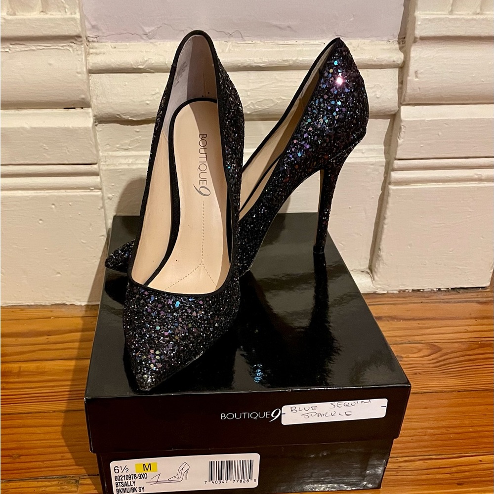 ***Price Drop***NIB Boutique 9 Multicolor Glitter Pumps